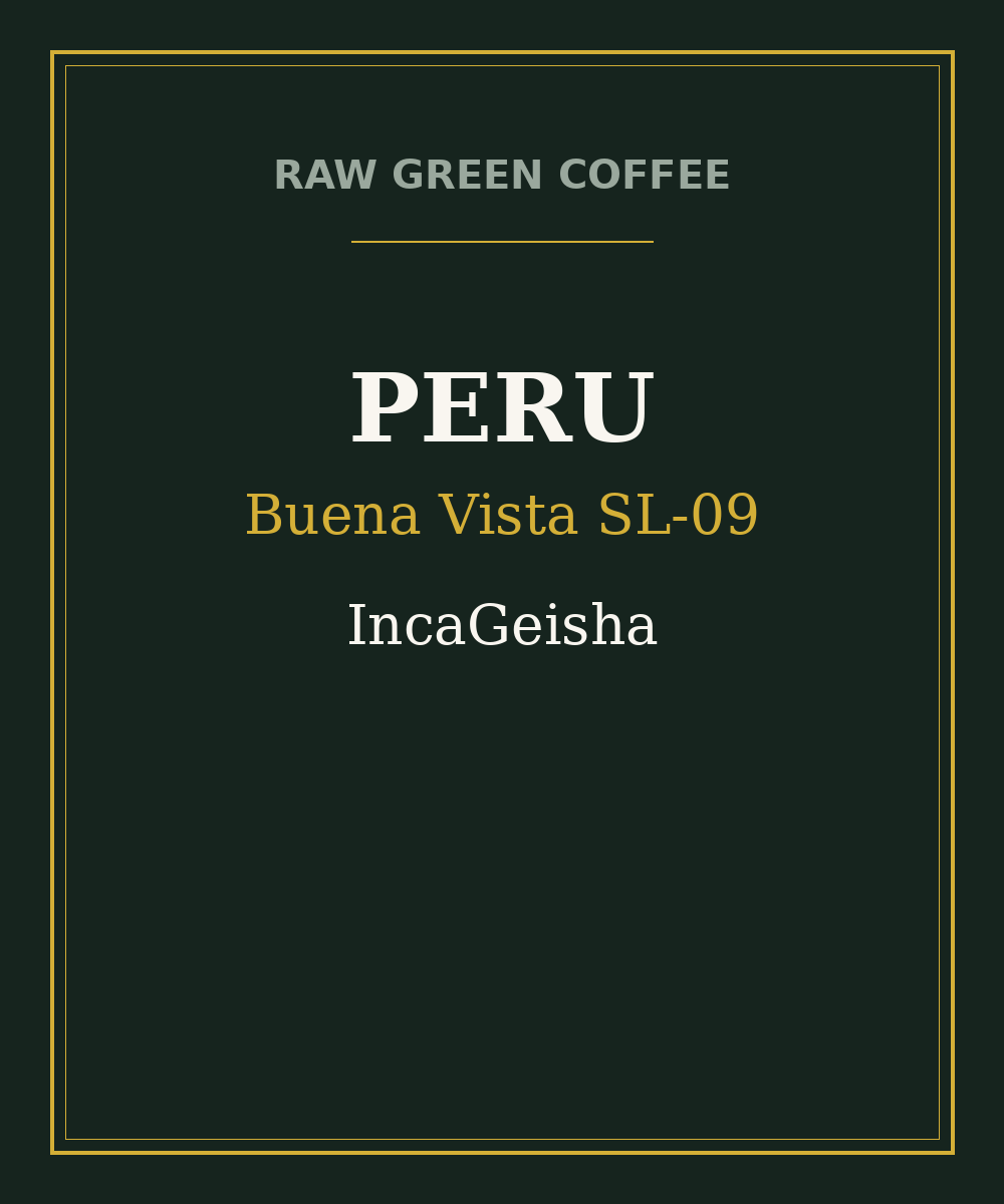 Peru Buena Vista SL-09 IncaGeisha Washed
