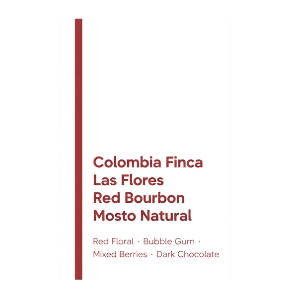 Colombia Finca Las Flores Red Bouborn Mosto Natural (CBC Champion Lot)