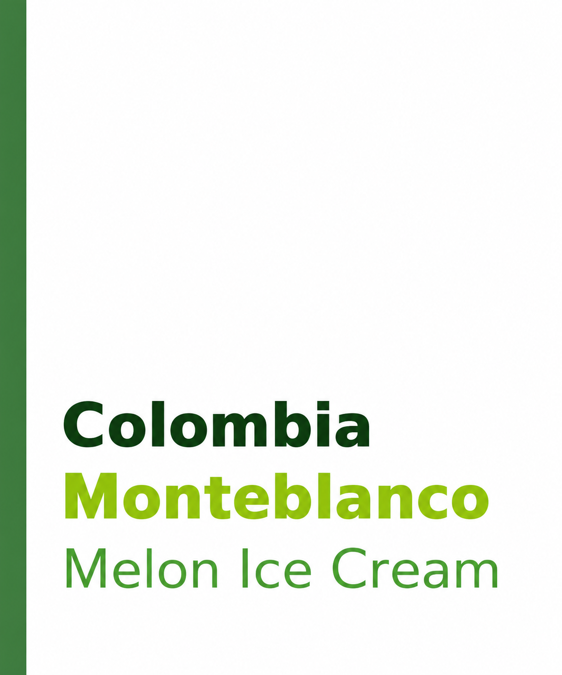 Colombia Monteblanco Melon Ice Cream