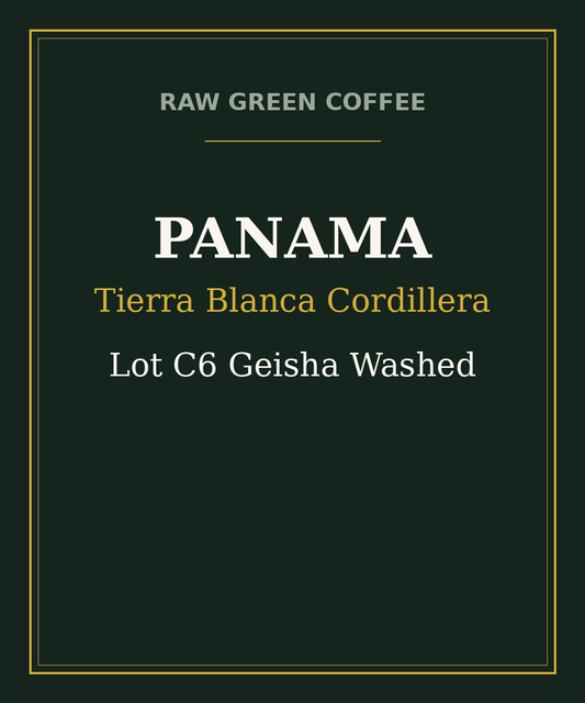 Panama Tierra Blanca Cordillera Lot C6 Geisha Washed