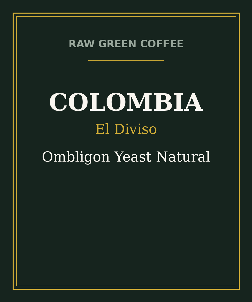 Colombia El Diviso Ombligon Yeast Natural
