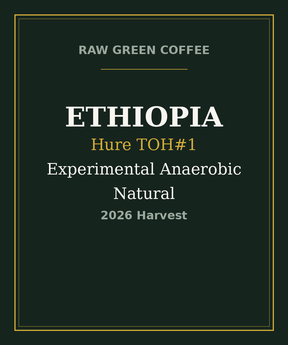Ethiopia Hure Experimental Anaerobic Natural TOH #1 [2026 Harvest]