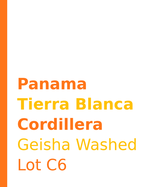 Panama Tierra Blanca Cordillera Lot C6 Geisha Washed