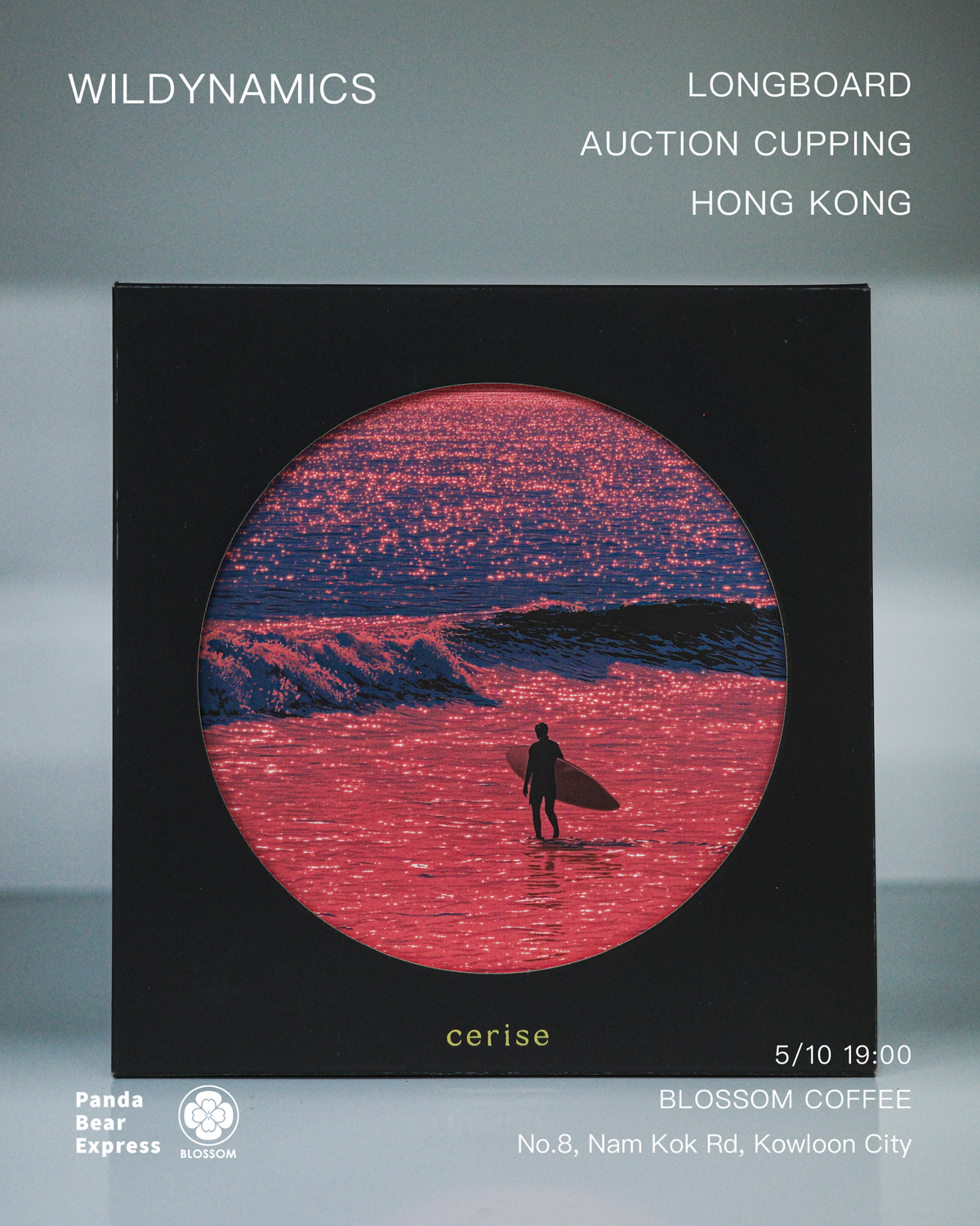 BLOSSOM x Panda Bear Express Longboard Auction Cupping WILDYNAMICS